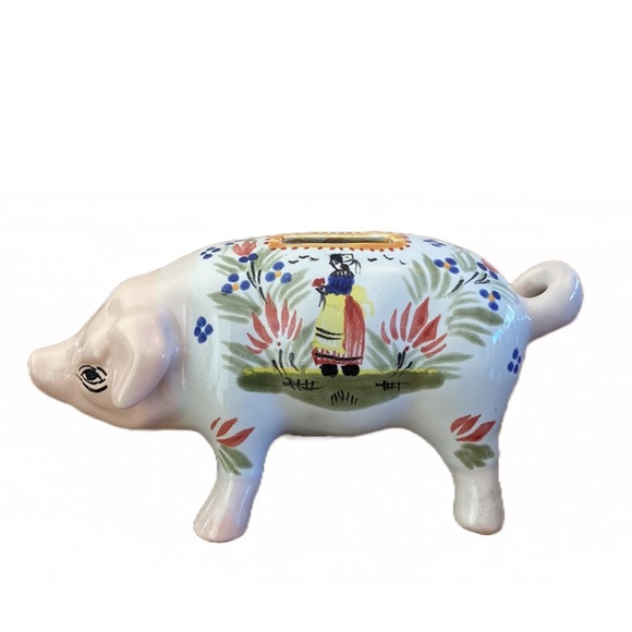 Henriot Quimper Piggy Bank